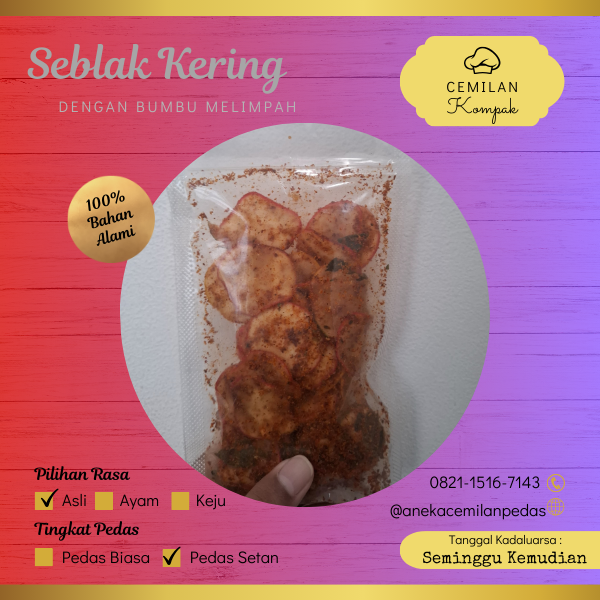 Seblak kering pedas